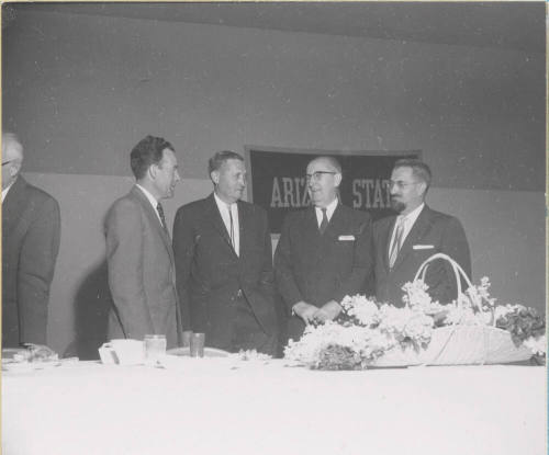Arizona State University President Grady Gammage Greeting Guests Student Union