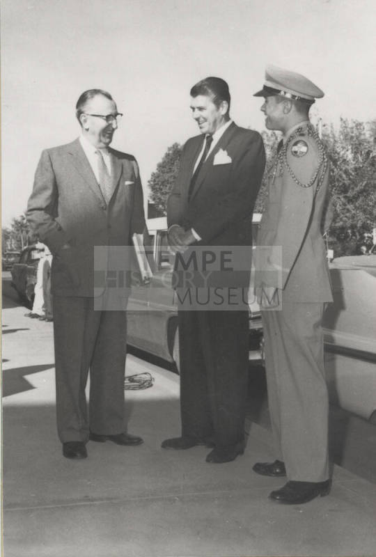 President Gammage Greets Ronald Reagan, Movie and T.V. Star