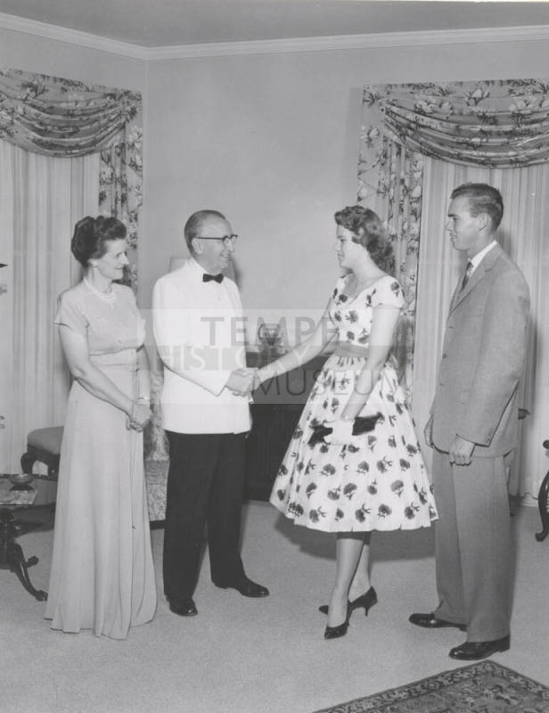 President and Mrs. Grady Gammage at a Reception at their Home