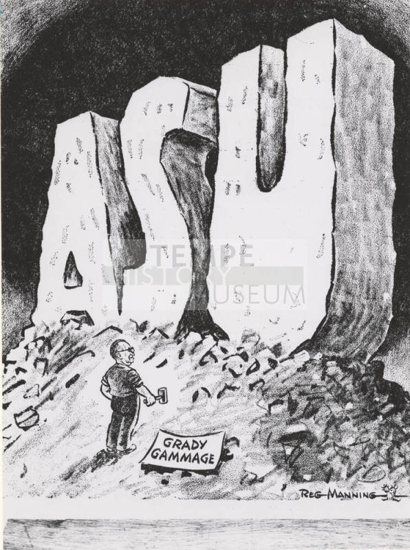 Cartoon Honoring Grady Gammage