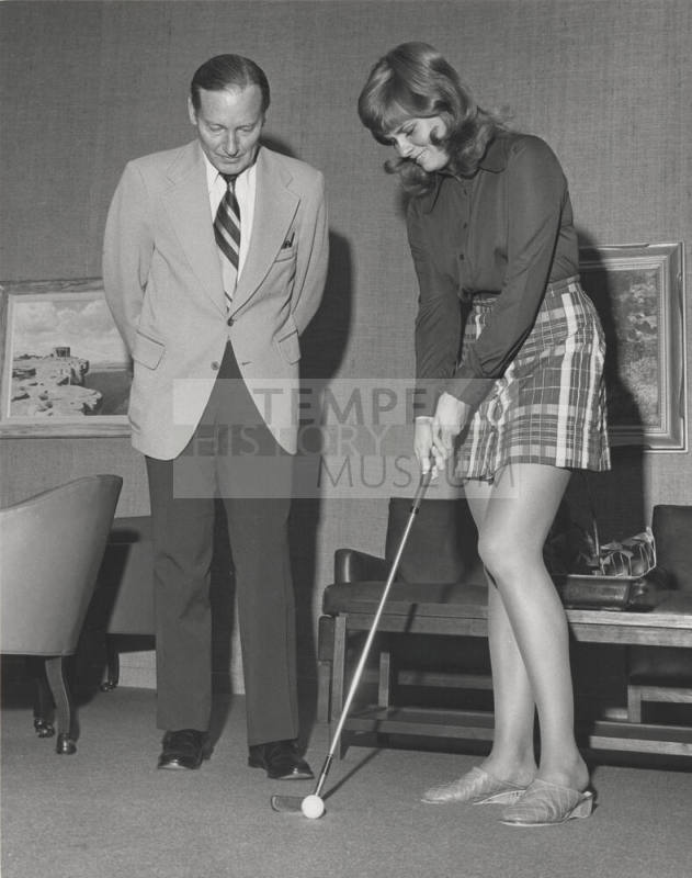 President John W. Schwada Promoting Golf Tournament