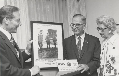 President John W. Schwada and Mr. & Mrs. John H. Barry