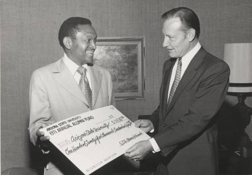 Lincoln J. Ragsdale and President John W. Schwada