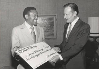 Lincoln J. Ragsdale and President John W. Schwada