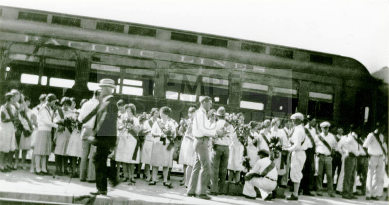 Frederick M. Irish and Tempe State Teachers College Students