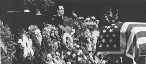 Marion W. Smith Sings at Senator Carl T. Hayden's Funeral