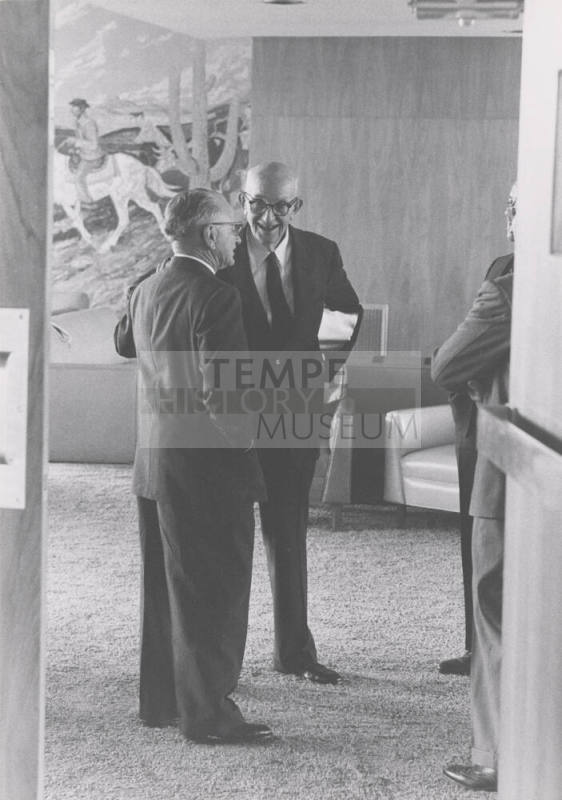 Senator Carl Hayden Greets Board of Regents Lynn Laney