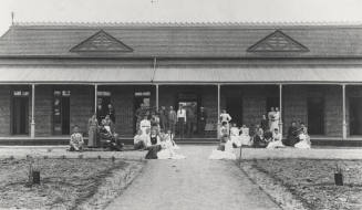 Students in Front of Tempe Normal School Building