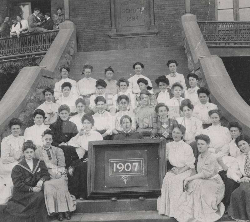 Tempe Normal School Class of 1907's 31 Students Including One Male Fred Holmes