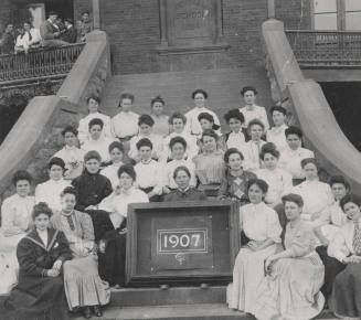 Tempe Normal School Class of 1907's 31 Students Including One Male Fred Holmes