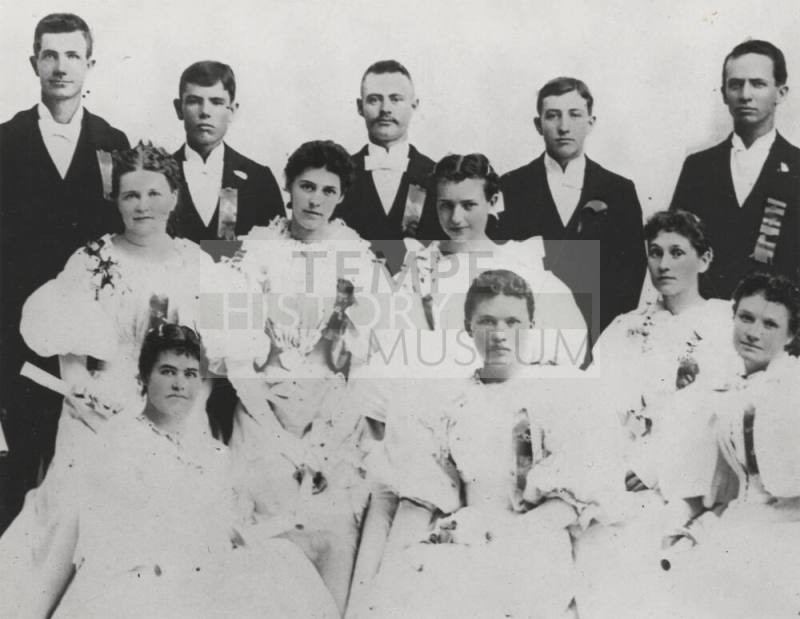 Twelve Students in the Class of 1895 at Tempe Normal School