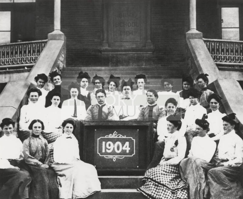 Class of 1904 on Normal School's Front Steps