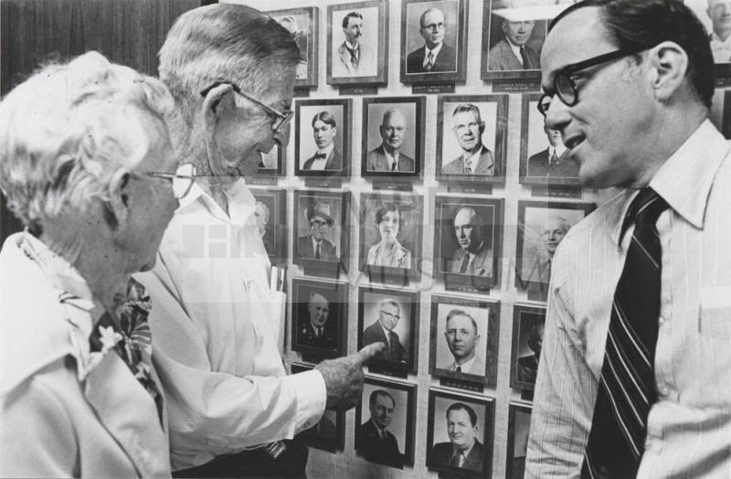 Don Dotts with Mr. & Mrs. John Barry, 50th Reunion of 1927 class
