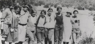 Members of the 1928 Zetetic Society at the Dam on Salt River