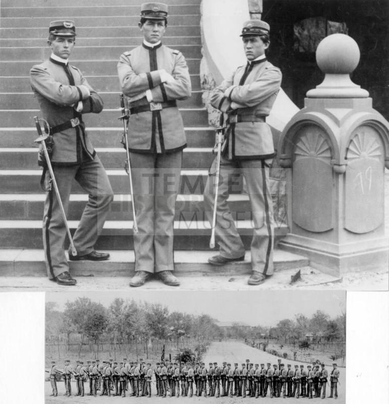 Three Officers and Cadets of 1899 Arizona Territorial Normal School