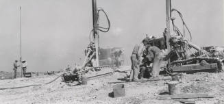 Drilling Machines Involved in Construction of Sun Devil Football Stadium
