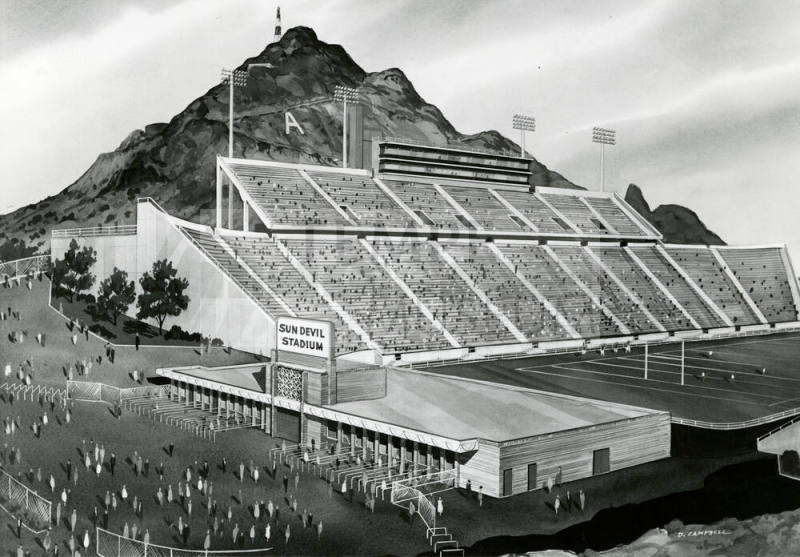 Concept of Sun Devil Stadium Entrance