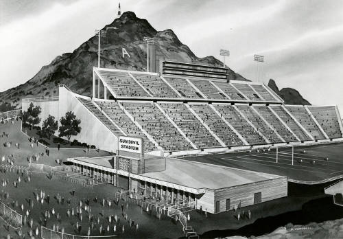 Concept of Sun Devil Stadium Entrance