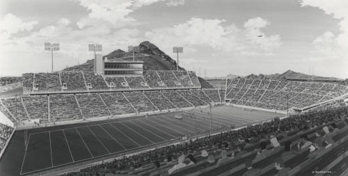 View of Sun Devil Stadium Diorama