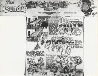 Cartoon of Students in Arizona Republic September 28, 1924 by Webb Smith