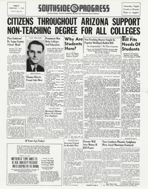 Article on President Gammage's Persistence to Obtain Liberal Arts Status