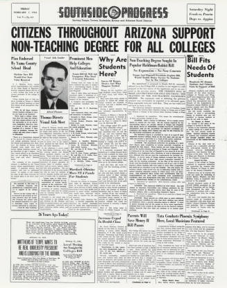 Article on President Gammage's Persistence to Obtain Liberal Arts Status