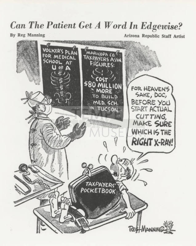 Cartoon on Taxes for Medical School
