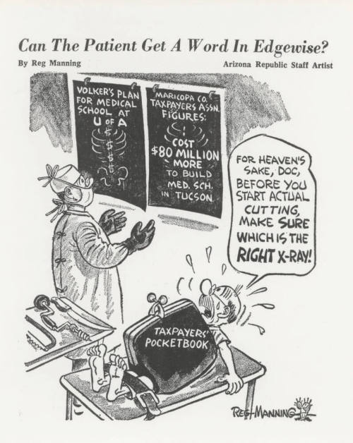Cartoon on Taxes for Medical School