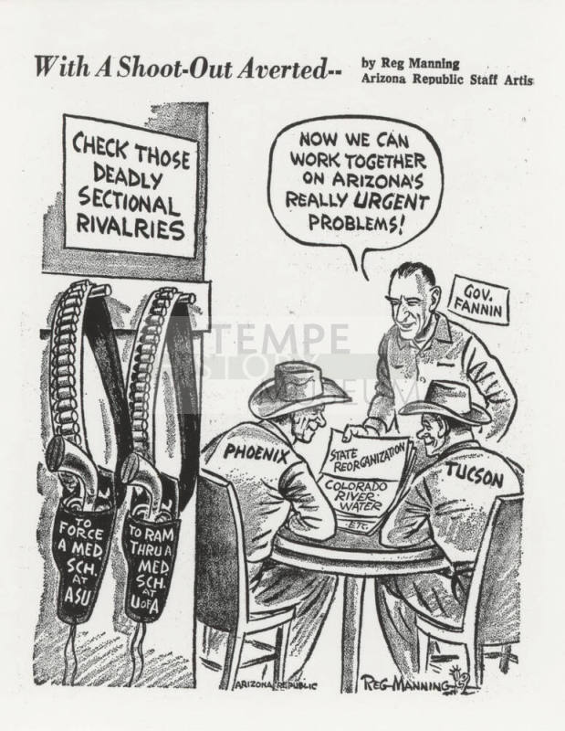 Cartoon on Medical School Location