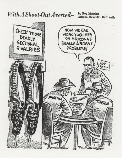 Cartoon on Medical School Location