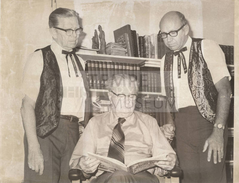 Tempe Centennial Committee Looks at "Ferry Tale" (Larger Photograph)