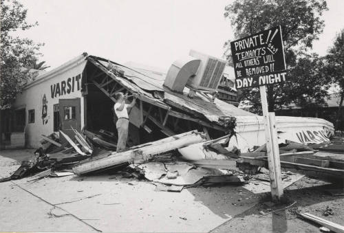 Demolition of Varsity Inn at College and 8th Street