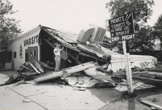 Demolition of Varsity Inn at College and 8th Street