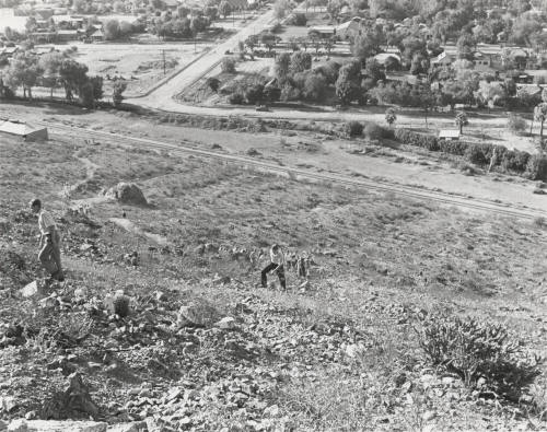 Students Climbing "A" Mountain