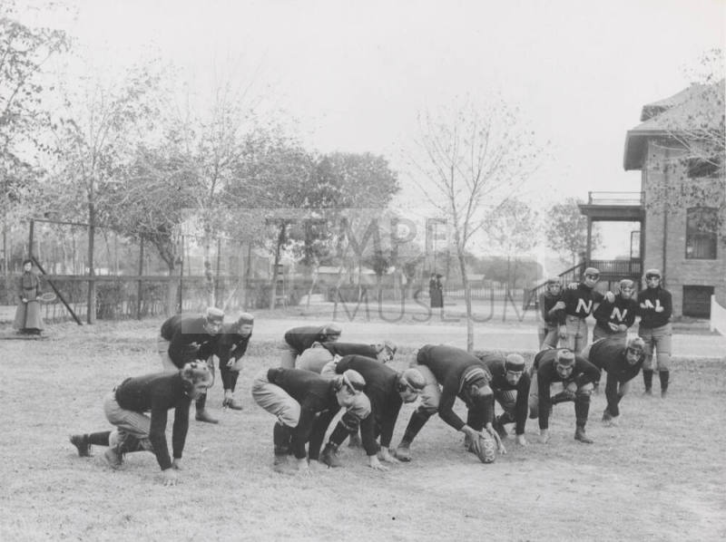 Normal School Football Team Enlarged Photograph of 1999.14.817