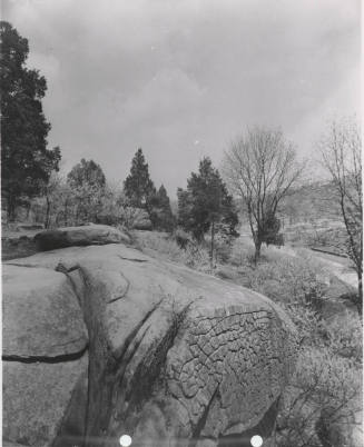 View from Top of Little Round Top of Gettysburg Battlefield