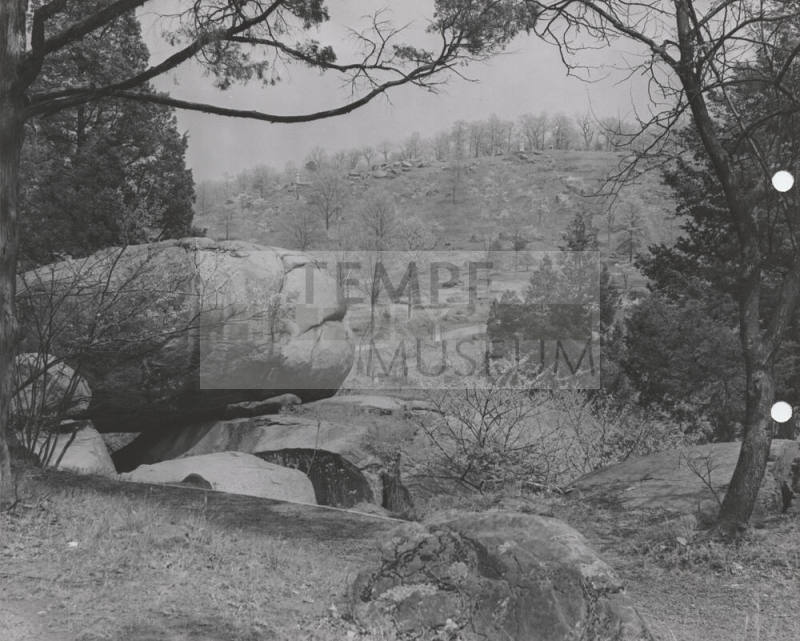 View from Devil's Den Toward Little Round Top, Gettysburg Battlefield
