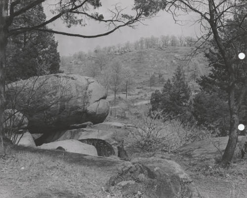 View from Devil's Den Toward Little Round Top, Gettysburg Battlefield