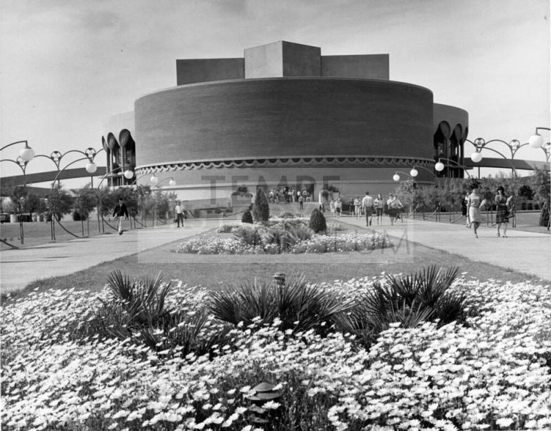View of Gammage Auditorium Main Entrance from the Northeast