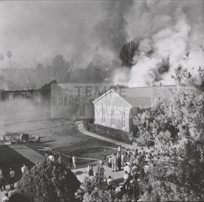 Payne Training School, Tempe, on Fire