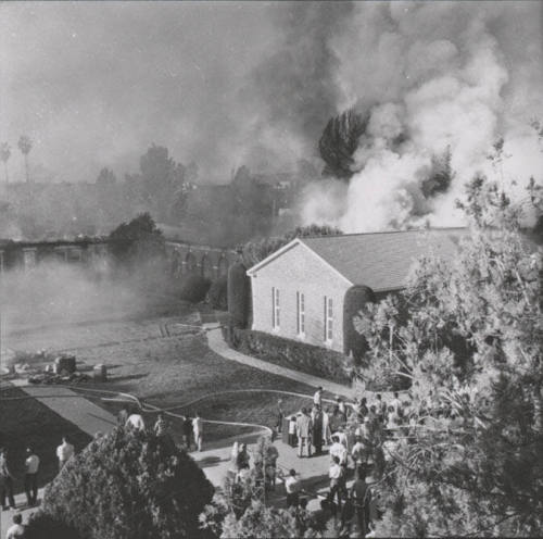 Payne Training School, Tempe, on Fire
