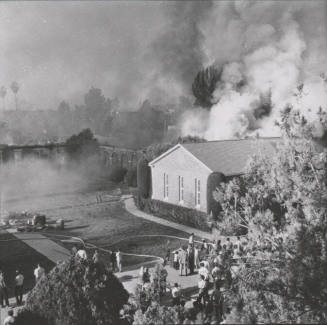 Payne Training School, Tempe, on Fire