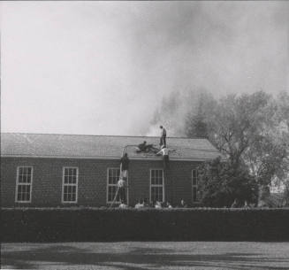 Payne Training School, Tempe, on Fire