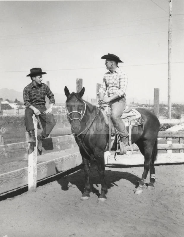 Cowboys Waiting for a Calf Roping Event
