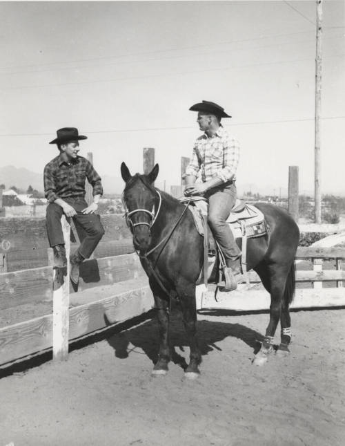 Cowboys Waiting for a Calf Roping Event