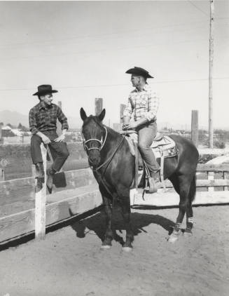Cowboys Waiting for a Calf Roping Event